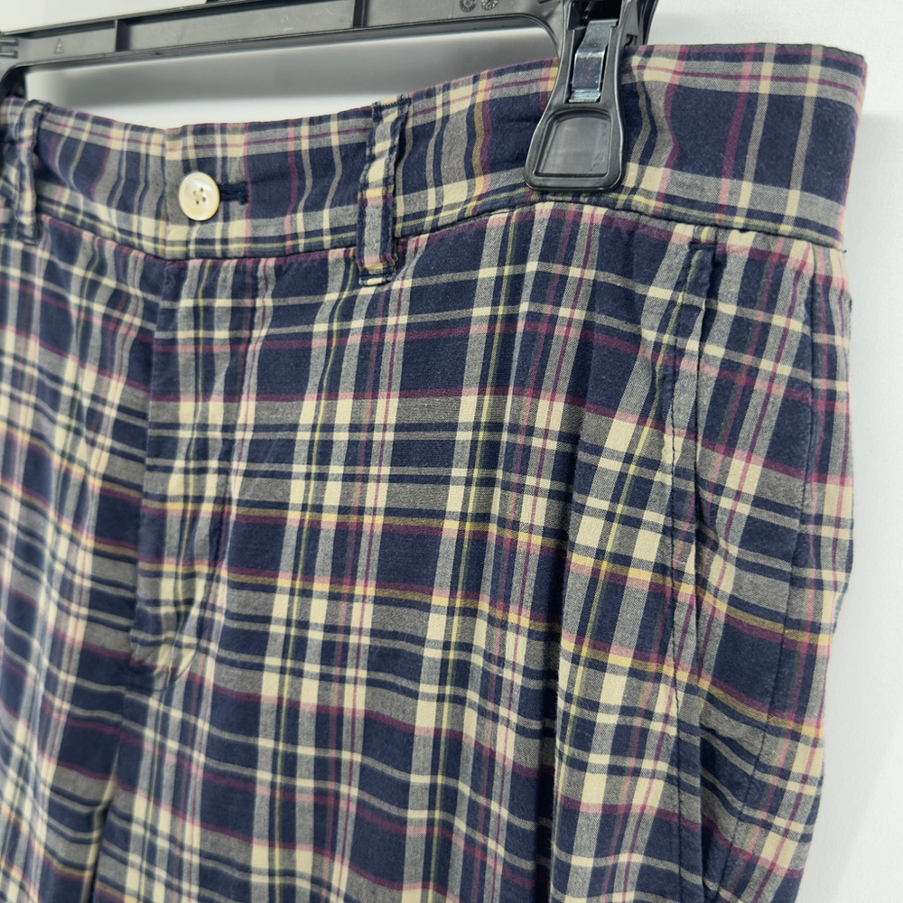 POLO RALPH LAUREN Lagenloook PREPPY Plaid Ankle Cropped TROUSERS Pants WOMENS 12 - Picture 5 of 10